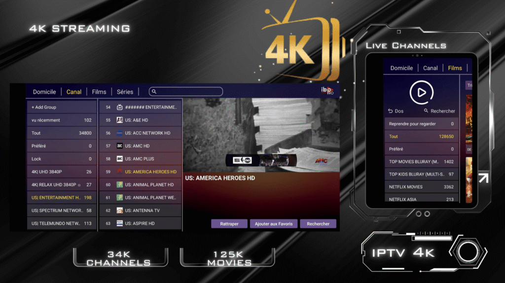 4 4K Live IPTV