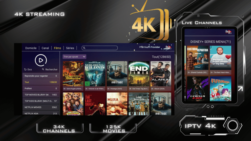 5 4K Live IPTV