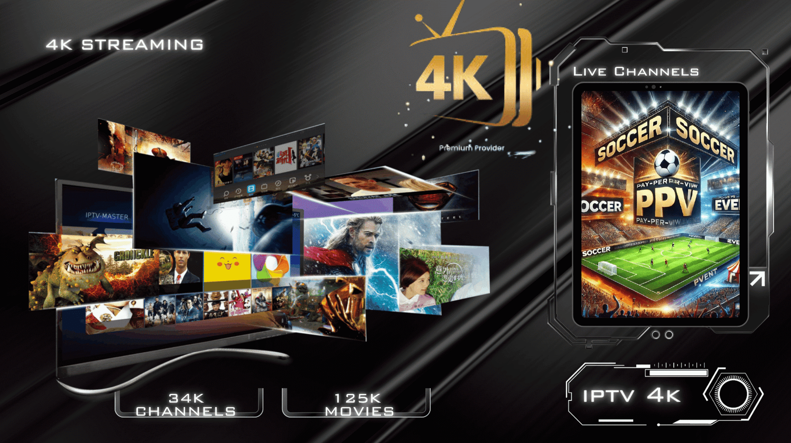 Best IPTV Provider for Live Sports, Movies & 4K TV Channels