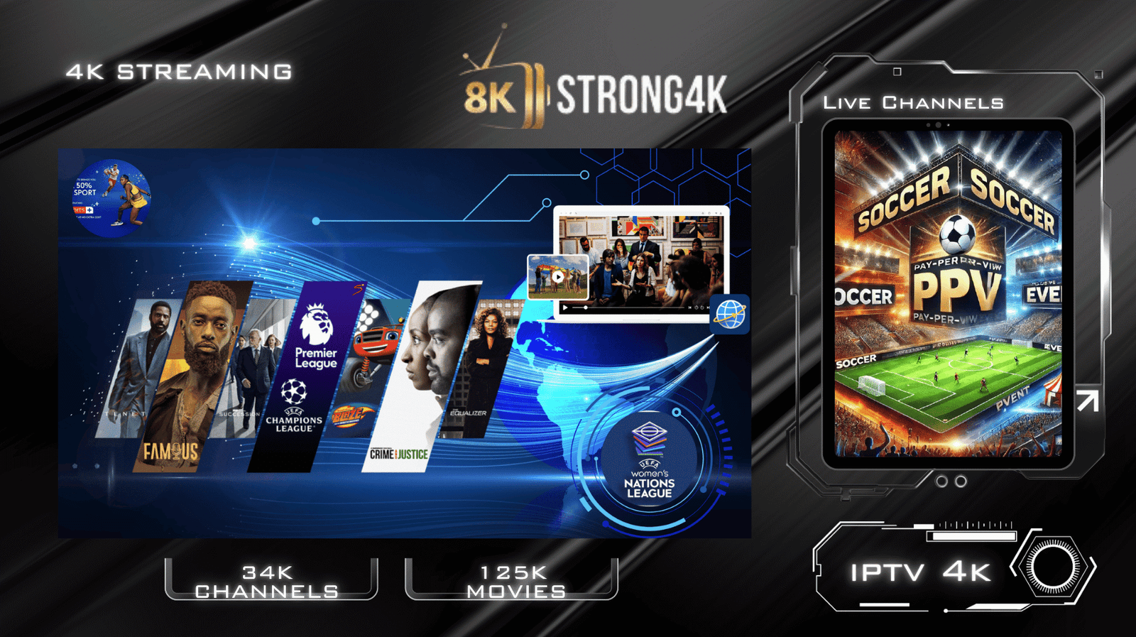 Get the Best IPTV 4K Subscription for Movies and Channels.