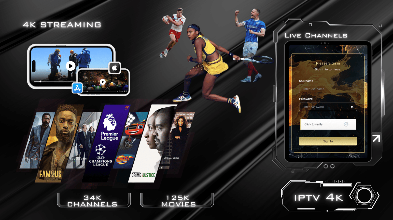 Top U.S. IPTV Subscription – 125K VOD, 34K Channels