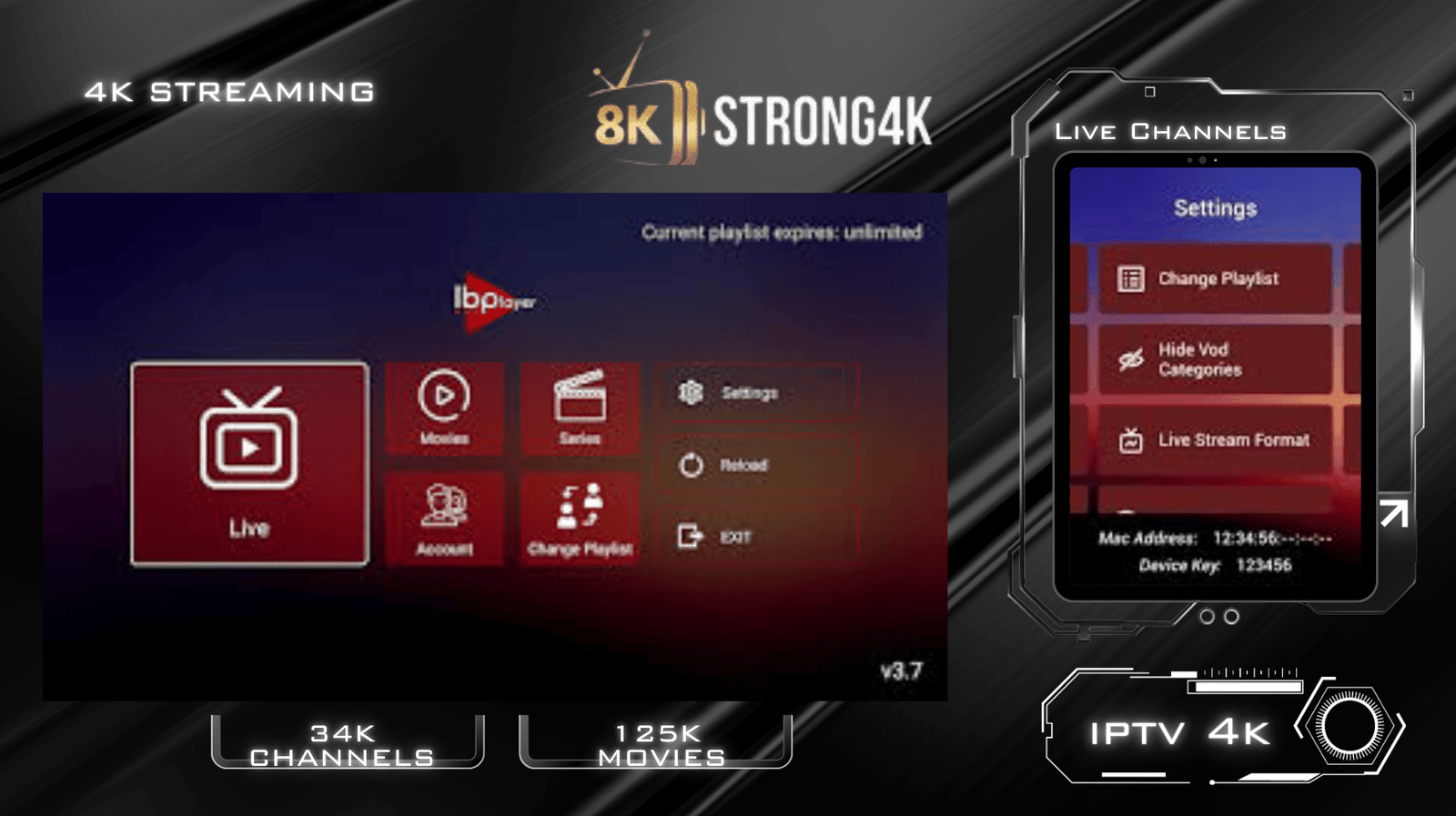 IPTV Trends Top Streaming 4K with Strong Server